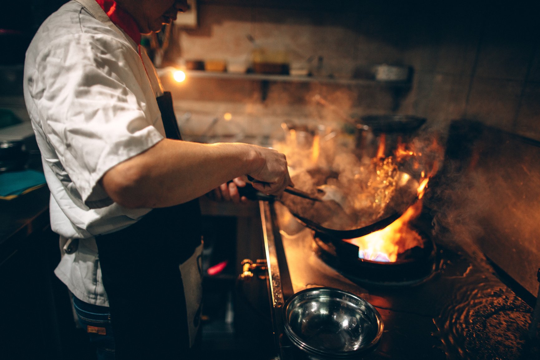 Chef Cooking in the Kitchen